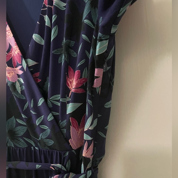 Eliza j navy floral midi dress - Picture 4 of 5